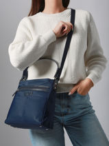 Cross Body Tas Basic Vernis Lancaster Blauw basic vernis 514-60-vue-porte